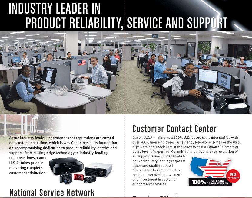 Khi nào Việt Nam mình có trung tâm hỗ trợ khách hàng sử dụng máy in Canon như US vậy ta ?